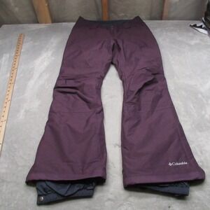 Columbia Snow Pants Womens Medium Purple Bugaboo Omni Heat Insulated Warm 34X31